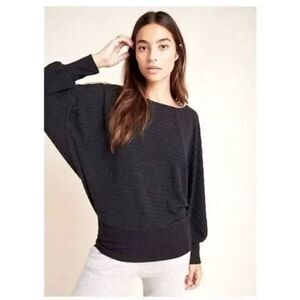 Anthropologie Saturday Sunday Grey Stretch Dolman Sweater Top